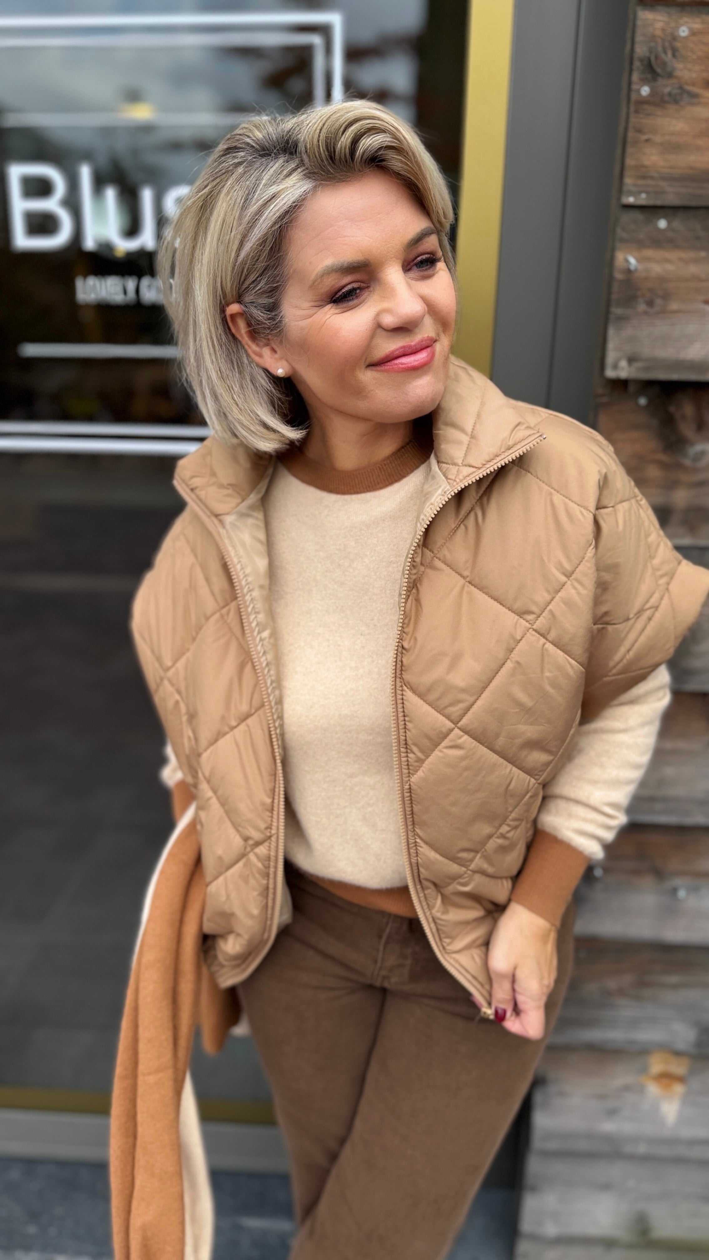 Bodywarmer/ mokka/ ISABELLE