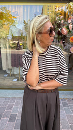 Afbeelding in Gallery-weergave laden, T-Shirt Streep/ MARINE
