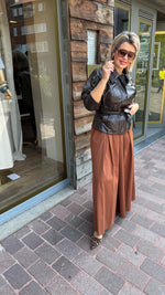 Afbeelding in Gallery-weergave laden, Broek/ brede pijp/terracotta/MILOU
