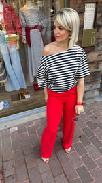 Afbeelding in Gallery-weergave laden, Pantalon rood/ JULIE
