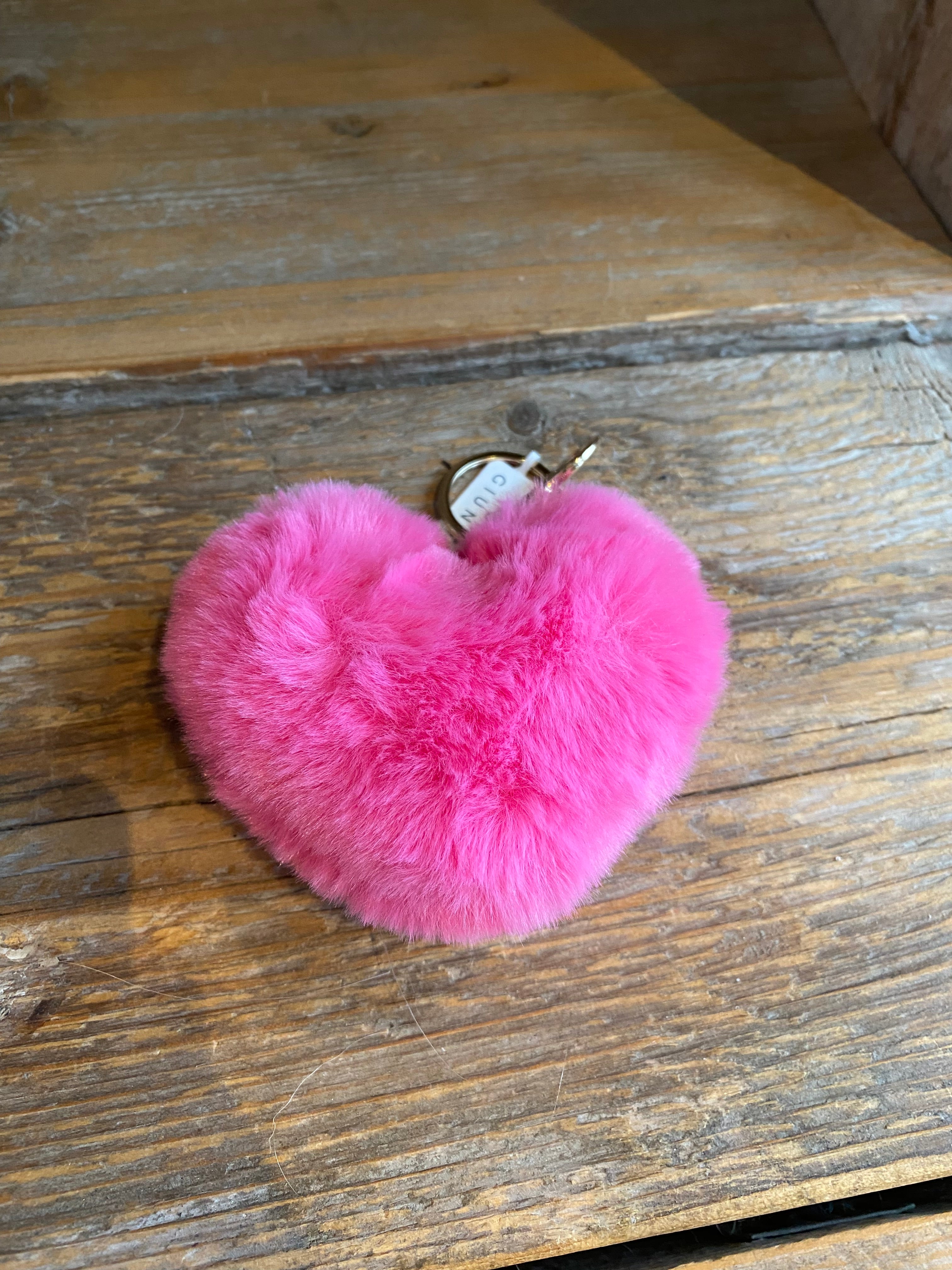 Bag charm/ roze hart