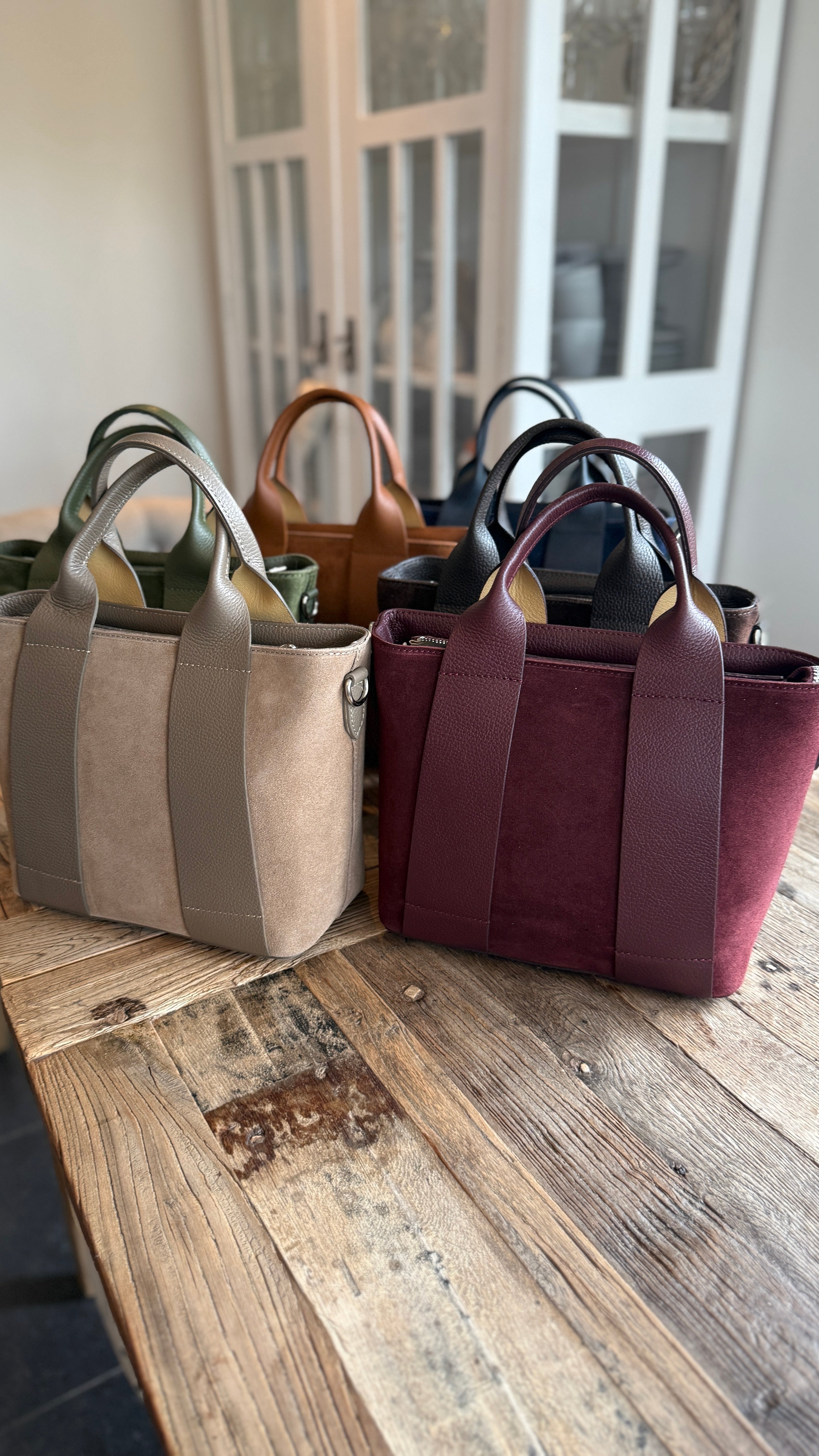 Tas: leder+ suède/ LIA