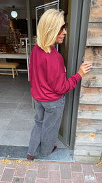 Afbeelding in Gallery-weergave laden, MANHATTAN sweater/ bordeaux

