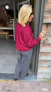 MANHATTAN sweater/ bordeaux
