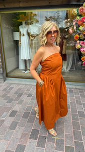 Strapless jurk/JULIETTE