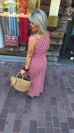 Afbeelding in Gallery-weergave laden, Jurk/ruit/ rood/FALUCHE

