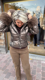 Afbeelding in Gallery-weergave laden, Jas/ brons/ELFI
