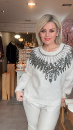 Afbeelding in Gallery-weergave laden, Trui paillet/ NOMI
