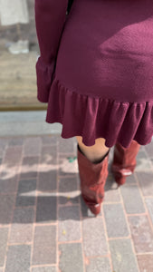 Jurk ruffle/ ESMÉE