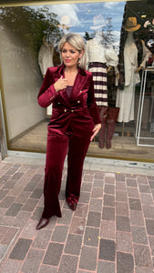 Velvet blazer/ bordeaux/MILA