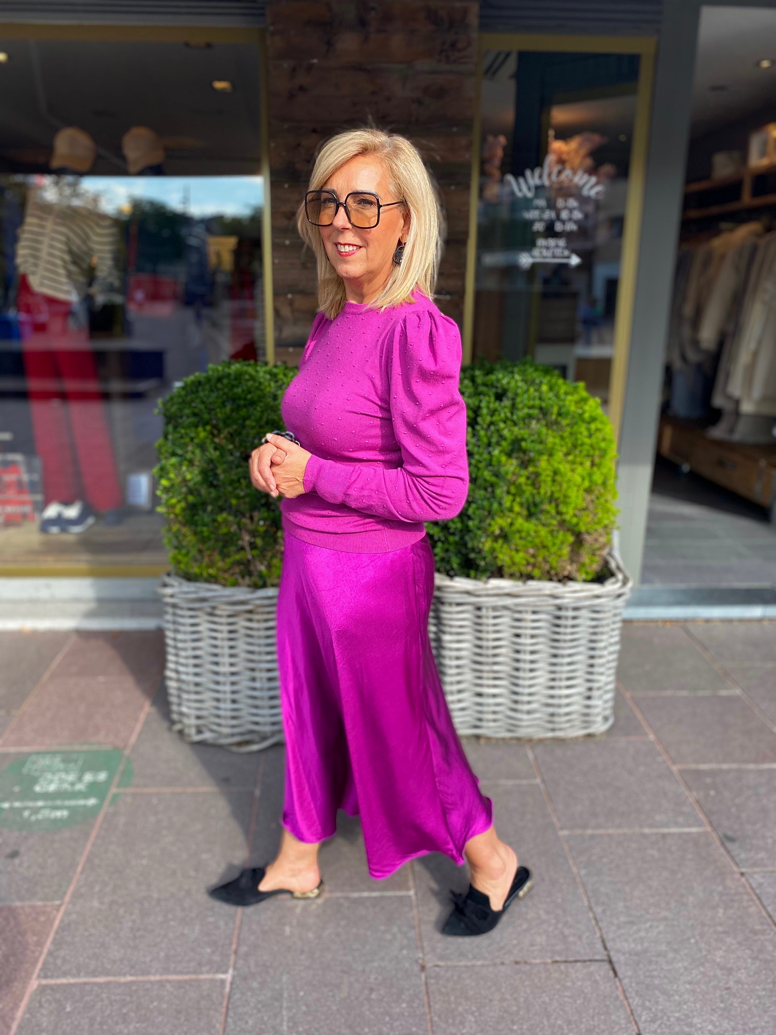 SATINLOOK ROK/ LENA