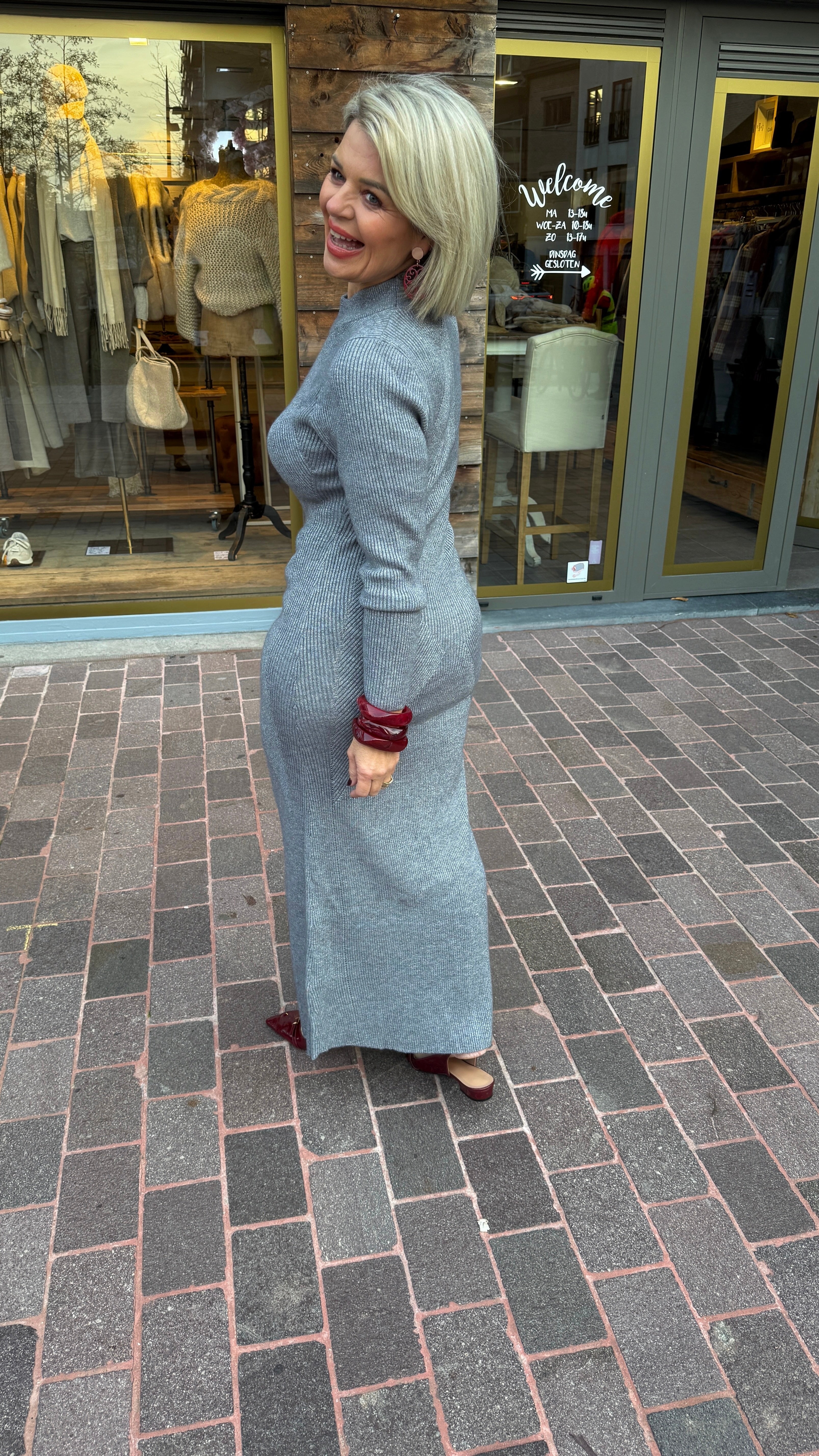 Knit dress/silver/ NEVER FULLY DRESSED