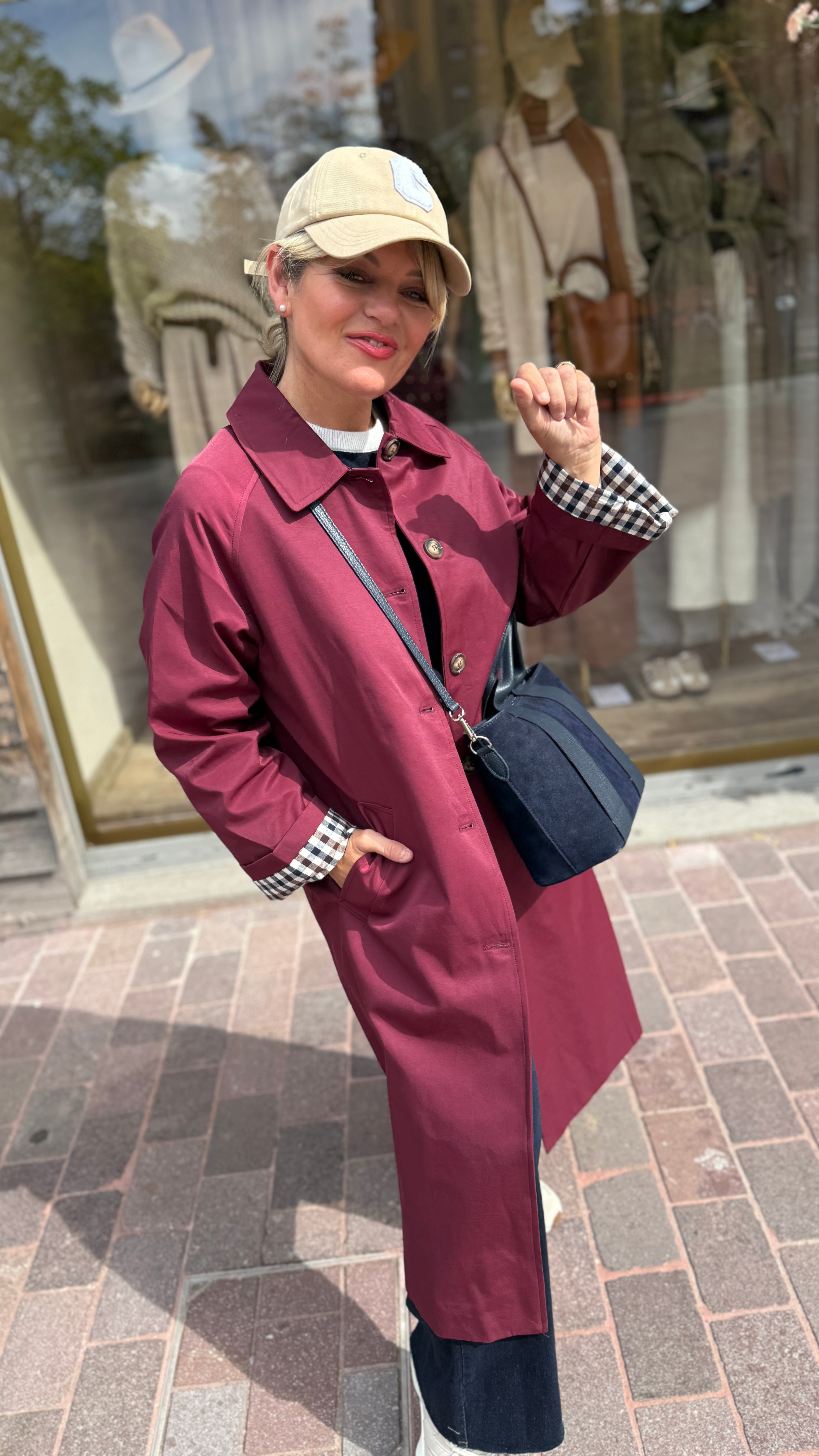 Trenchcoat bordeaux/LOUISE