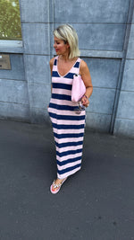 Afbeelding in Gallery-weergave laden, Jurk/ streep/ blauw/ LAURA
