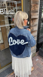 Afbeelding in Gallery-weergave laden, Jeansjas LOVE
