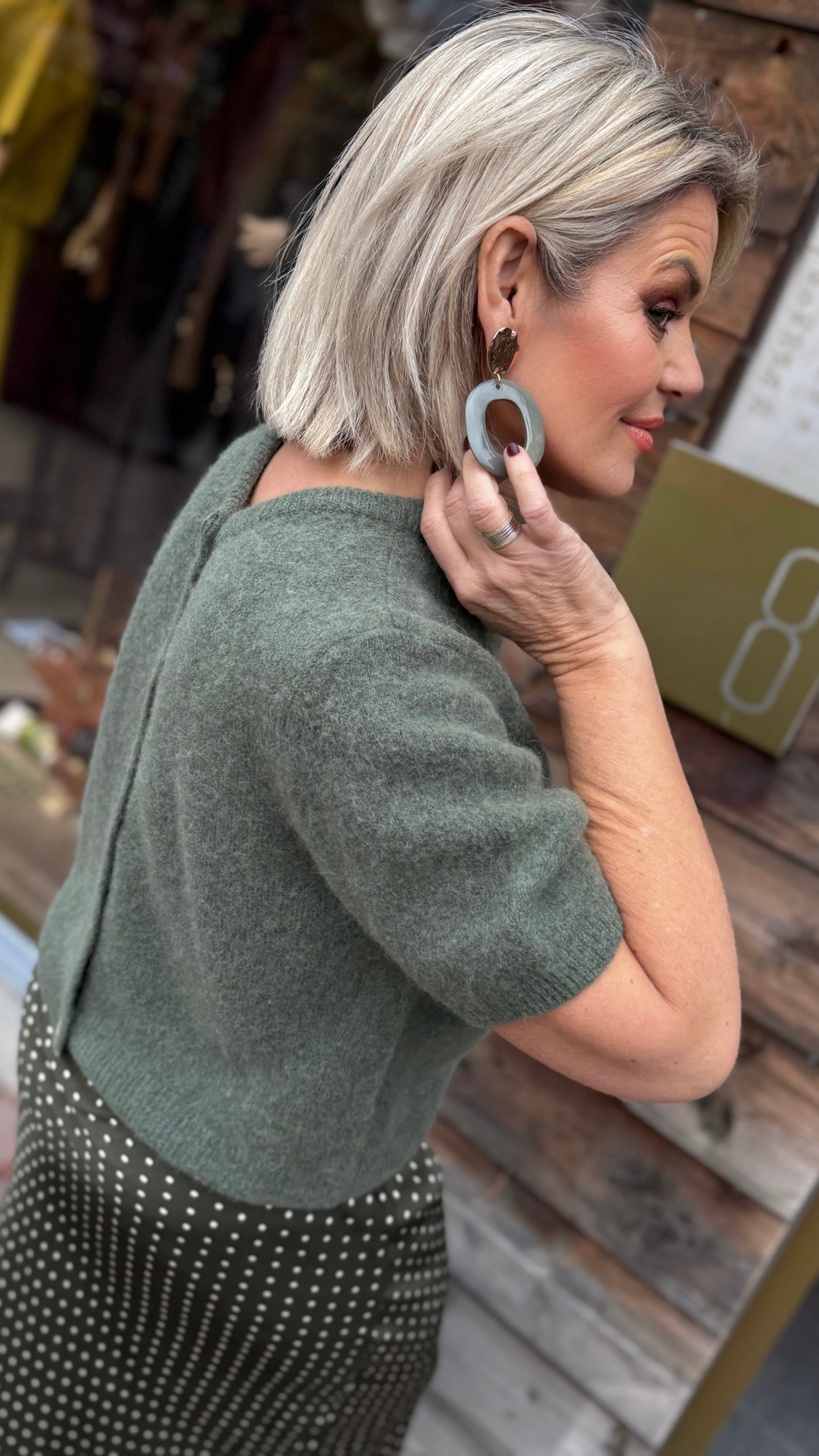 Cardigan/ korte mouw/ ELLE