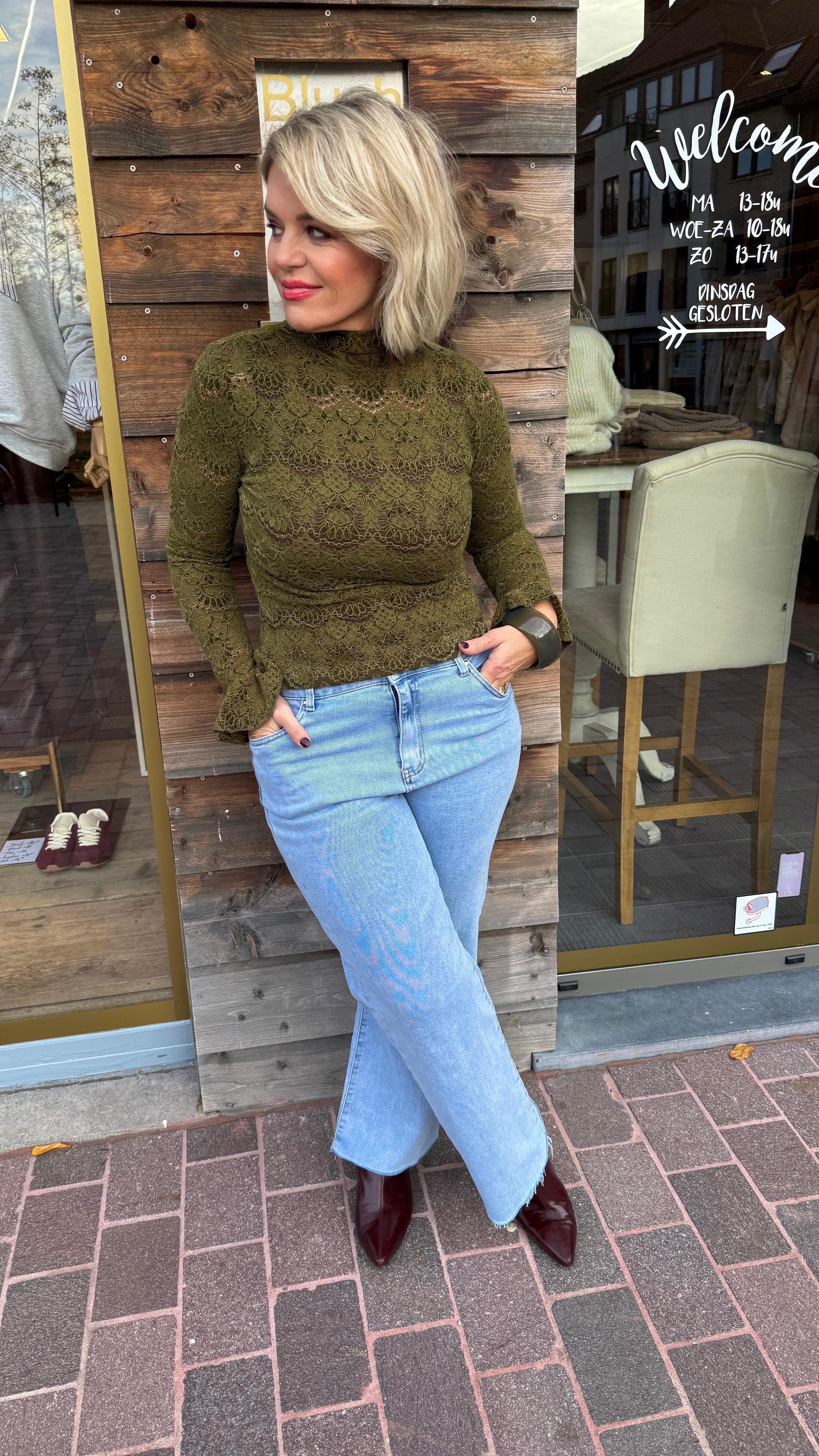 Kanten blouse/ ESTÉE