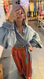 Afbeelding in Gallery-weergave laden, Jeanshemd kort/ JANA
