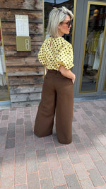 Afbeelding in Gallery-weergave laden, Blouse/ polkadot/geel
