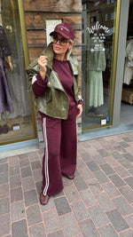 Afbeelding in Gallery-weergave laden, Jogging set/ 2 stuks/ bordeaux/ ANNIE
