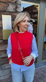 Afbeelding in Gallery-weergave laden, Spencer/ rood/KAROLIEN
