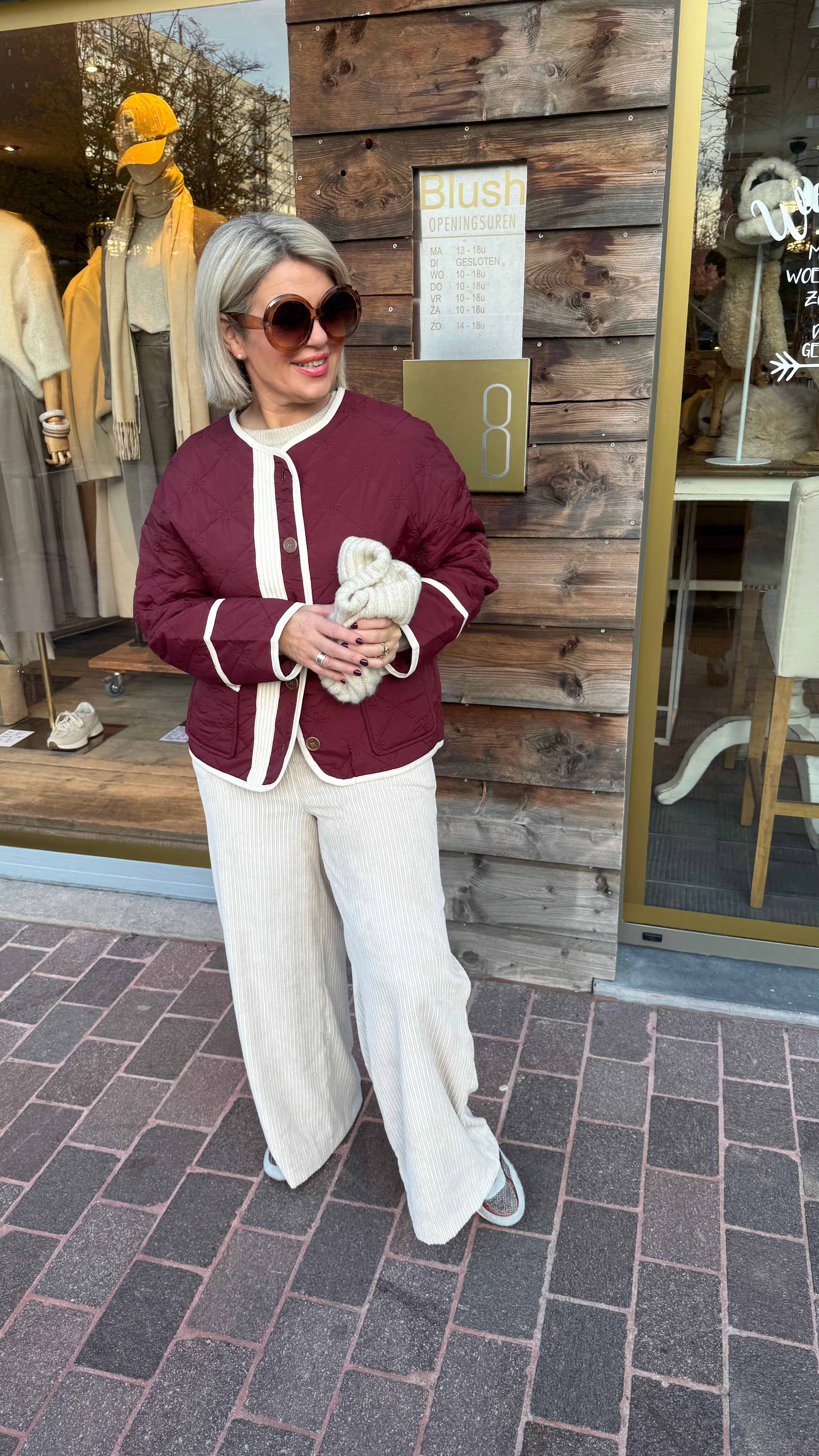 Doorstikte jas/KARLIJN