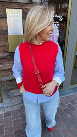 Afbeelding in Gallery-weergave laden, Spencer/ rood/KAROLIEN
