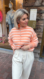 Afbeelding in Gallery-weergave laden, Cardigan/ streep/PEACH
