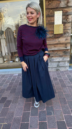 Afbeelding in Gallery-weergave laden, Trui/ bordeaux-blauw/MILLE
