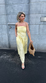 Afbeelding in Gallery-weergave laden, Strapless jurk/ geel/ NOOR
