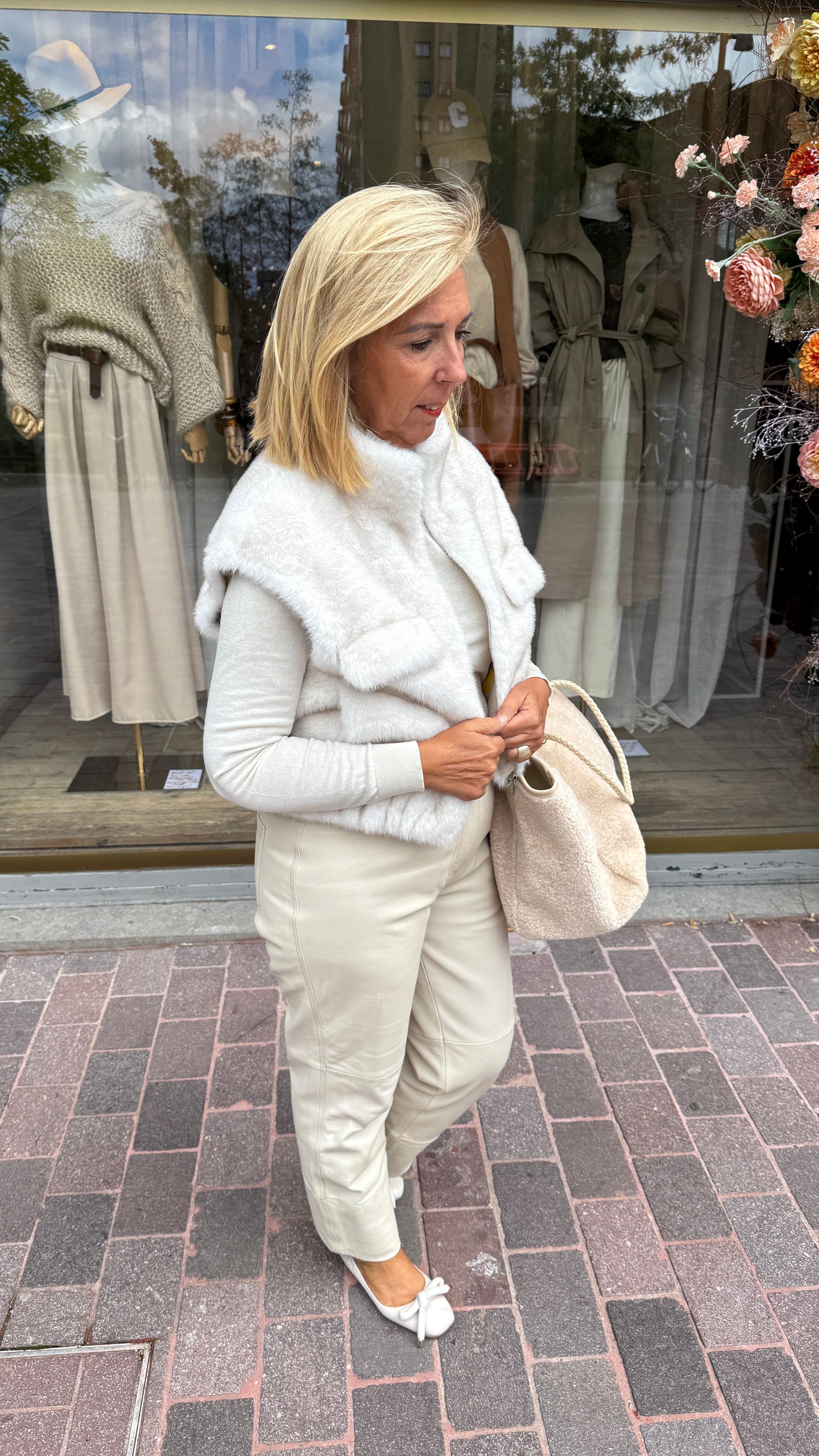 Gilet/ fake fur/MEI-LI
