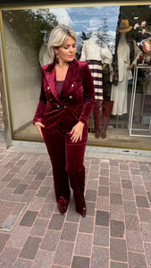 Velvet blazer/ bordeaux/MILA