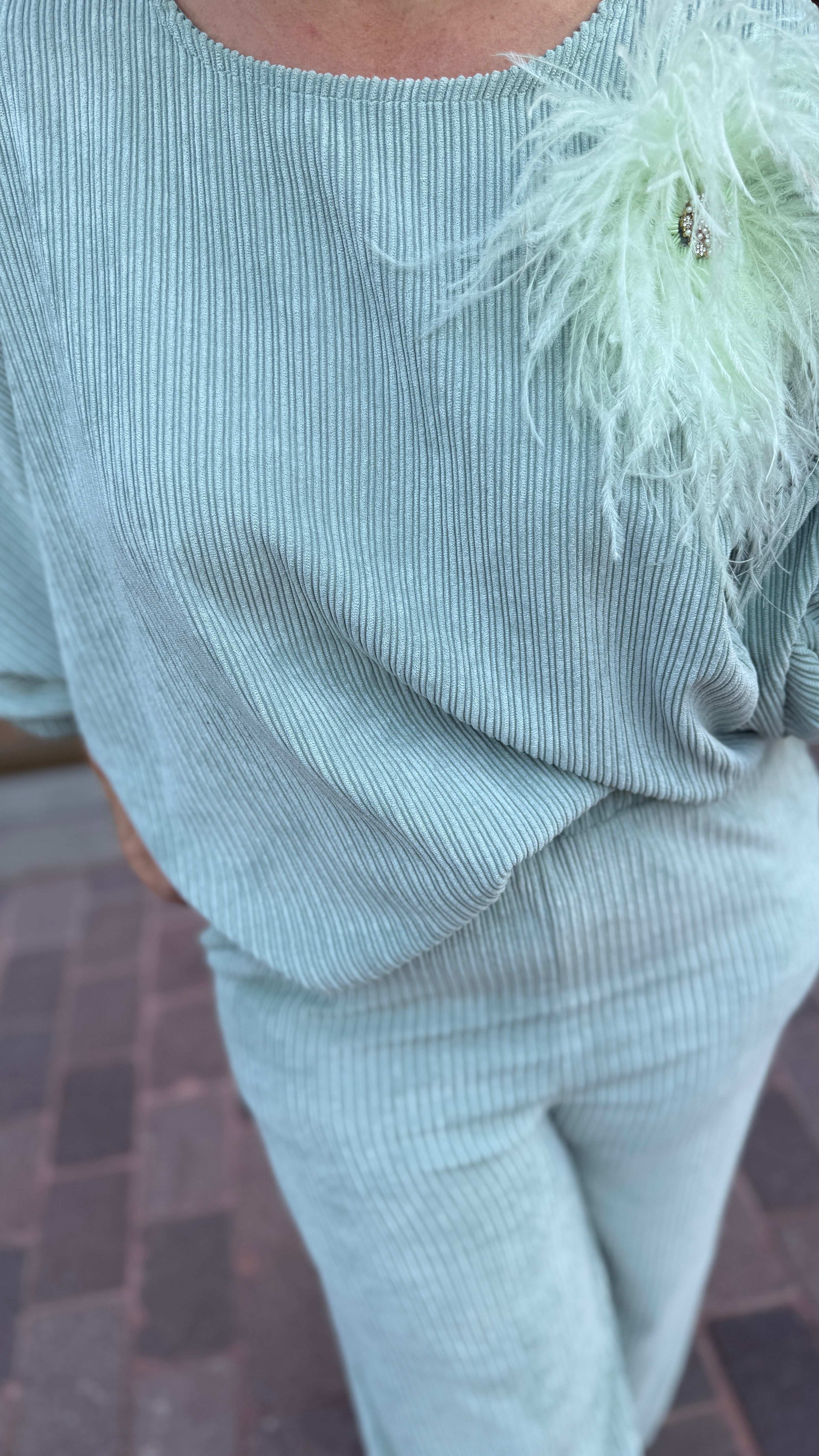 Broek/ KIM/ muntgroen