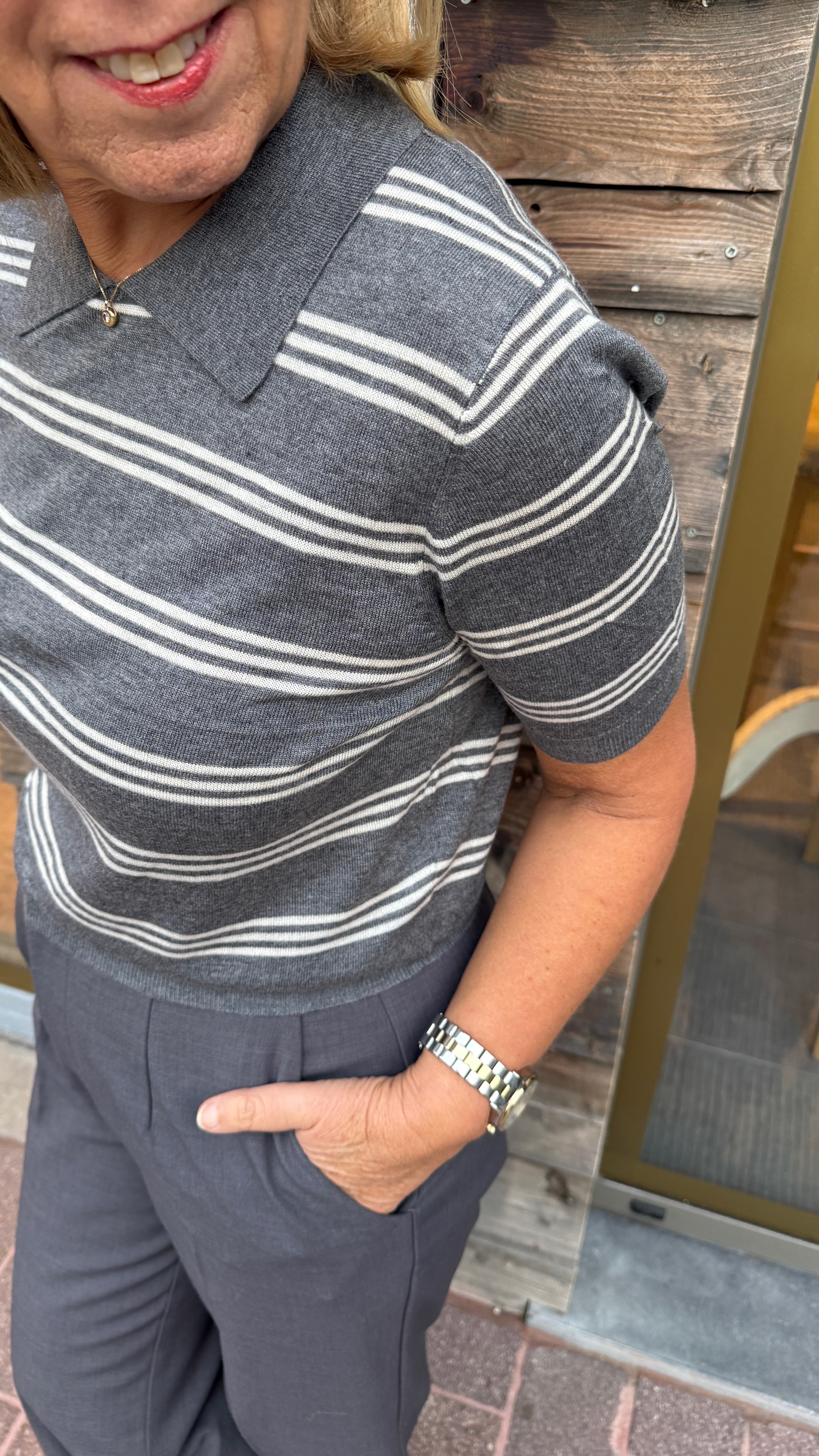 Mercerisé truitje/ streep/GAËLLE