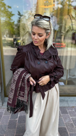 Afbeelding in Gallery-weergave laden, Lederlook jas/bordeaux/LOLO

