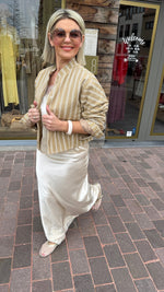Afbeelding in Gallery-weergave laden, Vest/streep/beige/MILOU
