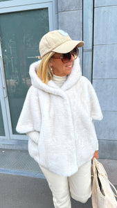 Vest/fake fur/ beige/MEI-Li