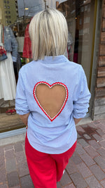 Afbeelding in Gallery-weergave laden, Hemd hart/ blauw/ GEMMA
