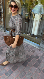 Afbeelding in Gallery-weergave laden, Jurk/ ruit/ beige/ LEA
