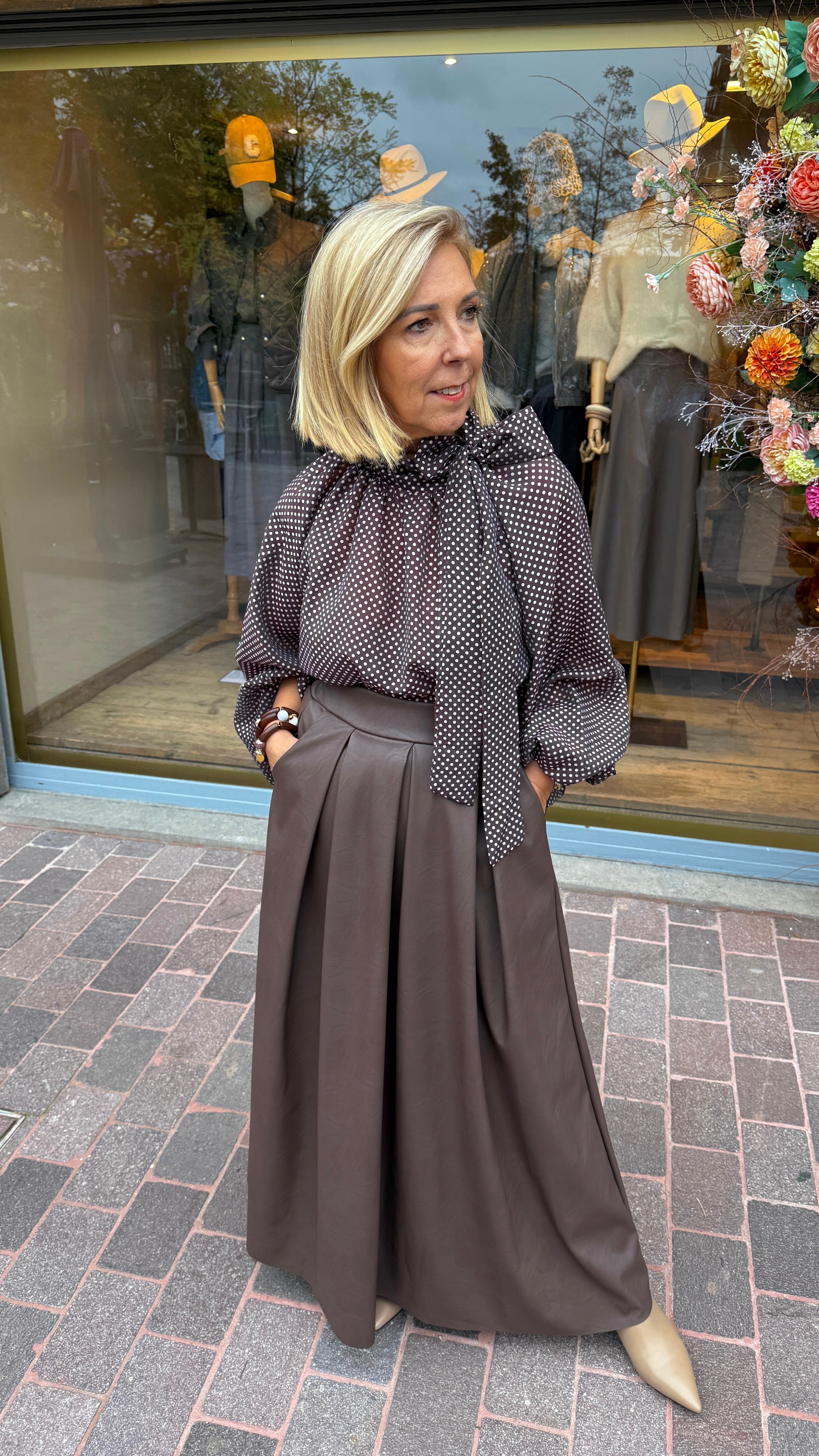 Rok/ lederlook/ JACLYN