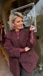 Afbeelding in Gallery-weergave laden, Blazer/ bordeaux/ NONA
