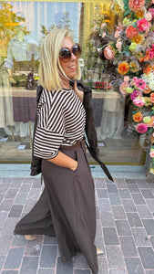 T-Shirt Streep/ MARINE