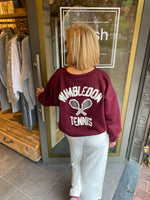 Afbeelding in Gallery-weergave laden, Sweater TENNIS/ bordeaux
