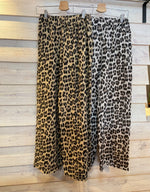 Afbeelding in Gallery-weergave laden, Leopard broek met elastische tailleband

