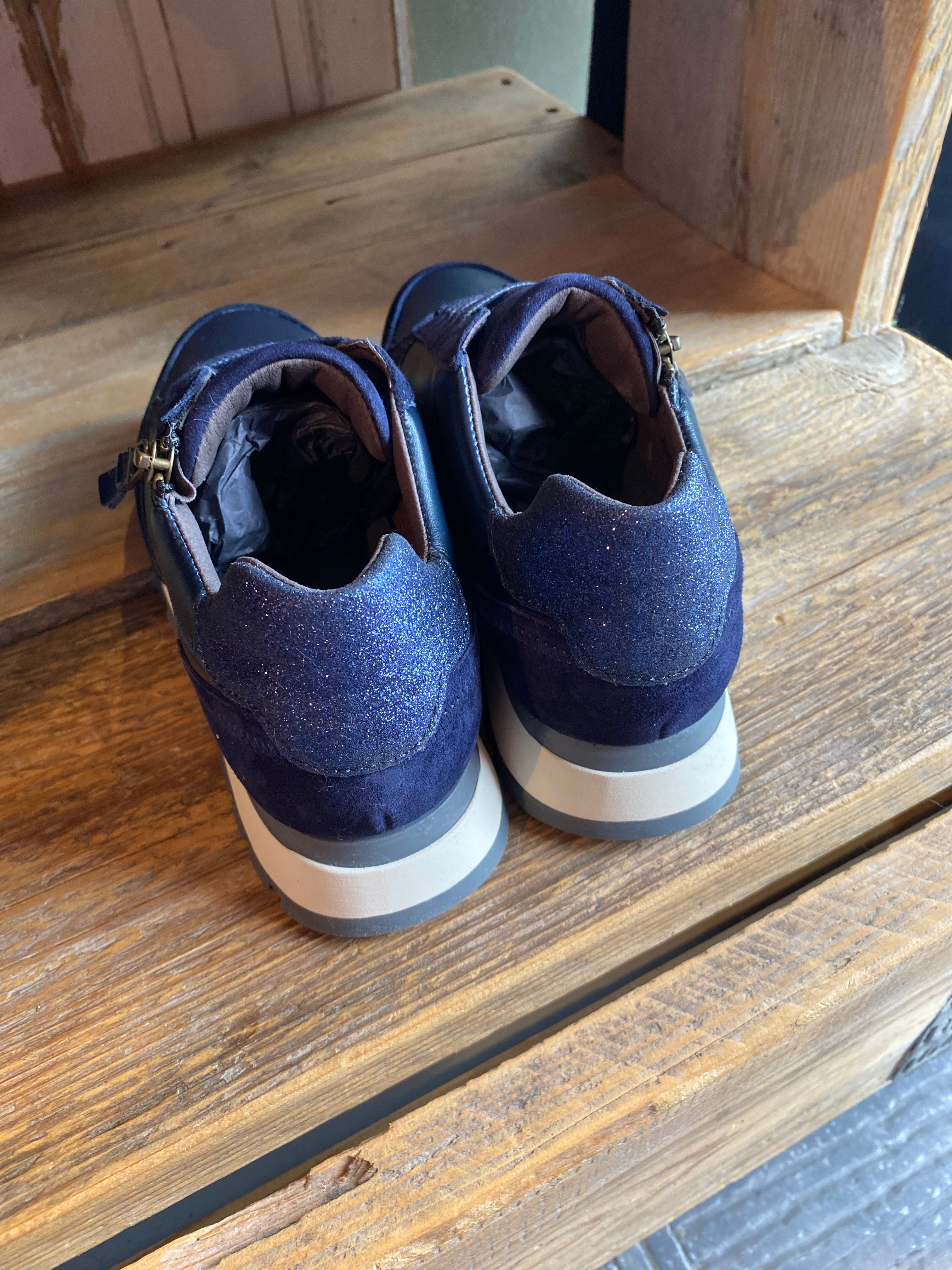 Lederen sneaker/ Cycleur de Luxe