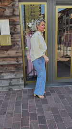Video laden en afspelen in Gallery-weergave, Jeans/ button/ ODETTE
